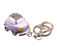 Benust Lila Schlüsselanhänger Auto mit Schlüsselring, Bling Automodell Schlüssel Anhänger Führerschein Geschenk für Frauen, Metall Schlüsselanhänger