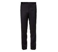 Benvenuto Black - Modern Fit - Herren Baukasten Anzug Hose aus Super 110'S Schurwolle, Nero. V (20761, Modell: 62702)