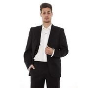 Benvenuto Black - Modern Fit - Herren Baukasten Sakko aus Super 110'S Schurwolle, Romeo. V (20761, Modell: 62700)