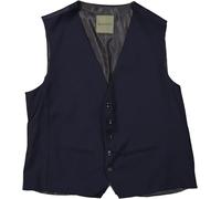 Benvenuto Anzugweste Herren Modern Fit Wolle blau, 58