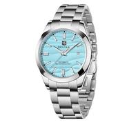 BENYAR Herrenuhr Automatikwerk Edelstahlarmband 50M Wasserdicht Leuchtanzeige mit Kalenderanzeige Casual Business Herren Sportuhr(Blue)