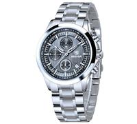 BENYAR Uhren Herren Analog Quarz Chronograph Herrenuhren 50M Wasserdicht Leuchtende Datum Armbanduhr Lässig Business Uhren Klassische Elegantes Geschenke für Herren (5210 Silber Schwarz)