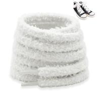 Beojonvy Fluffy Laces für Turnschuhe, 1 Paar Flauschige Schnürsenkels, Plüsch Schnürsenkel für Freizeitschuhe für Sportschuhes, Laufschuhes, Turnschuhes, Freizeitschuhes