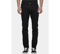 bequeme 2Y Premium Herren Jeans Slim Fit mit Baumwolle Schwarz 32