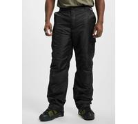 bequeme Brandit Herren Jeans gefüttert Schwarz S