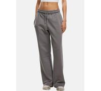 bequeme DEF Damen Hose Kordelzug mit Baumwolle Grau M