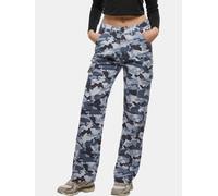 DEF Damen Jeanshose Straight Fit Jeans DFLJS197 Blue Camo-L
