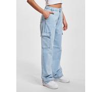 bequeme DEF Damen Jeans Taschen mit Baumwolle Blau XXL
