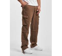 Cargohose DEF "DEF Herren DEF Pocket Cargopant", Herren, Gr. W32, Normalgrößen, braun, 98% Baumwolle, 2% Elasthan, unifarben, relaxed fit, Hosen Cargohose (17497859-32) braun