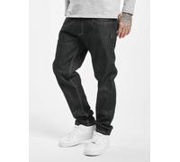 bequeme Ecko Unltd. Herren Jeans Straight Fit Reißverschluss Taschen mit Baumwolle Schwarz W36/L32