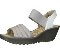 Bequeme FLY London Sandalen Schlupfschuhe für Damen P501414 001 Silber 41