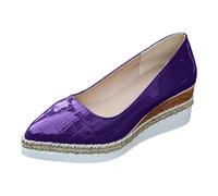 Bequeme Freizeitschuhe Damen Lnssige Slipper Mit Keilabsatz Spitzer Zehenpartie Espadrilles Pumps Hoher High Absatz Heel Sandalen Modische Schuhe Den Alltag Die Arbeit