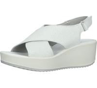 Imac Leder-Keilsandaletten in Weiß - 41% | Größe 42 | Damen Sandalen