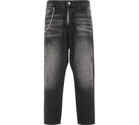 Bequeme Jeans 2Y PREMIUM "2Y Premium 2Y Destroyed Relaxed Denim", Herren, Gr. 38, Normalgrößen, grau (schwarz), 100% Baumwolle, unifarben, Jeans (96279645-38) schwarz