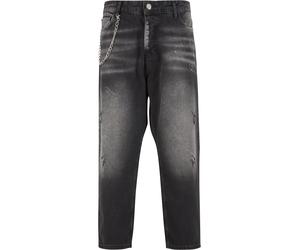 Bequeme Jeans 2Y PREMIUM "2Y Premium 2Y Destroyed Relaxed Denim", Herren, Gr. 38, Normalgrößen, grau (schwarz), 100% Baumwolle, unifarben, Jeans (96279645-38) schwarz