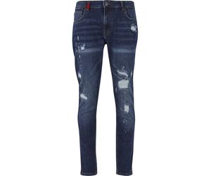 Bequeme Jeans 2Y PREMIUM "2Y Premium 2Y EMILIO RIPPED SLIM FIT JEANS", Herren, Gr. 28, Normalgrößen, midblau, 98% Baumwolle, 2% Elasthan, unifarben, Jeans (64508763-28) midblau