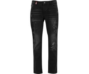 Bequeme Jeans 2Y PREMIUM "2Y Premium 2Y EMILIO RIPPED SLIM FIT JEANS", Herren, Gr. 36, Normalgrößen, schwarz, 98% Baumwolle, 2% Elasthan, unifarben, Jeans (29812145-36) schwarz
