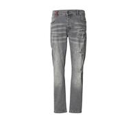 Bequeme Jeans 2Y PREMIUM "2Y Premium 2Y LEONARDO RIPPED SLIM FIT JEANS", Herren, Gr. 32, Normalgrößen, grau (washed grau), 98% Baumwolle, 2% Elasthan, unifarben, Jeans (36651256-32) washed grau