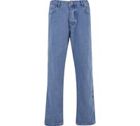 Bequeme Jeans 2Y PREMIUM "2Y Premium Herren 2Y Premium Buttoned Straight Jeans", Herren, Gr. 30/32, Länge 32, blau, 100% Baumwolle, unifarben, Jeans (47016807-30) blau