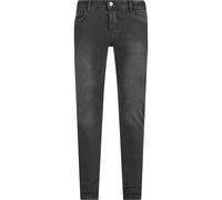 bequeme 2Y Premium Herren Jeans Slim Fit Stretch Reißverschluss mit Baumwolle Grau 38