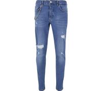 Bequeme Jeans 2Y PREMIUM "2Y Premium Herren 2Y Tapered Fit Jeans", Herren, Gr. 30, Normalgrößen, blau, 98% Baumwolle, 2% Elasthan, unifarben, Jeans (28923935-30) blau