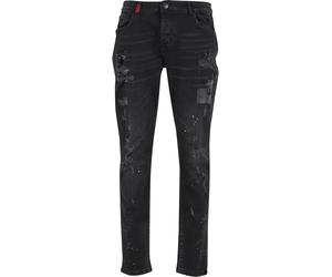 Bequeme Jeans 2Y PREMIUM "2Y Premium Pablo Slim Fit Jeans", Herren, Gr. 28, Normalgrößen, schwarz, 100% Baumwolle, unifarben, Jeans (64759157-28) schwarz