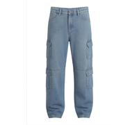 Bequeme Jeans 2Y STUDIOS "2Y Studios 2Y Aidan Cargo Baggy Jeans", Herren, Gr. 28, Normalgrößen, blau (vintage blau), 100% Baumwolle, unifarben, normal, Jeans (90225069-28) vintage blau