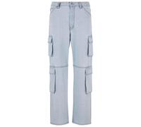 Bequeme Jeans 2Y STUDIOS "2Y Studios 2Y Aidan Cargo Baggy Jeans", Herren, Gr. 28, Normalgrößen, ice, 100% Baumwolle, unifarben, normal, Jeans (56078763-28) ice