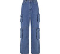 Bequeme Jeans 2Y STUDIOS "2Y Studios 2Y Aidan Cargo Baggy Jeans", Herren, Gr. 34, Normalgrößen, blau (midblau), 100% Baumwolle, unifarben, normal, Jeans (53236667-34) midblau