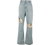 Bequeme Jeans 2Y STUDIOS "2Y Studios 2Y Anduin Ripped Baggy Jeans", Herren, Gr. 28, Normalgrößen, blau (sand blau), 100% Baumwolle, unifarben, Jeans (46259609-28) sand blau