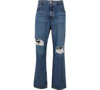 Bequeme Jeans 2Y STUDIOS "2Y Studios 2Y Anduin Ripped Baggy Jeans", Herren, Gr. 29, Normalgrößen, midblau, 100% Baumwolle, unifarben, Jeans (92483016-29) midblau