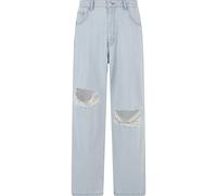Bequeme Jeans 2Y STUDIOS "2Y Studios 2Y Anduin Ripped Baggy Jeans", Herren, Gr. 33, Normalgrößen, blau (ice), 100% Baumwolle, unifarben, Jeans (71728200-33) ice