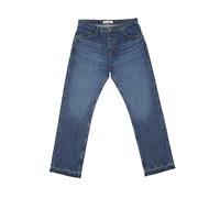 Bequeme Jeans 2Y STUDIOS "2Y Studios 2Y Arun Open Hem Straight", Herren, Gr. 28, Normalgrößen, blau (midblau), 100% Baumwolle, unifarben, normal, Jeans (20662428-28) midblau