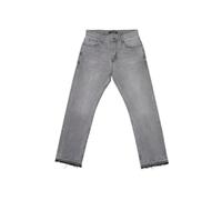 Bequeme Jeans 2Y STUDIOS "2Y Studios 2Y Arun Open Hem Straight", Herren, Gr. 34, Normalgrößen, grau, 100% Baumwolle, unifarben, normal, Jeans (70112810-34) grau