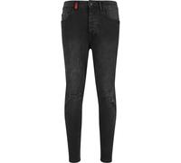 Bequeme Jeans 2Y STUDIOS "2Y Studios 2Y Destroyed Slim Fit Jeans", Herren, Gr. 29, Normalgrößen, schwarz (washedschwarz), 98% Baumwolle, 2% Elasthan, unifarben, Jeans (81989341-29) washedschwarz