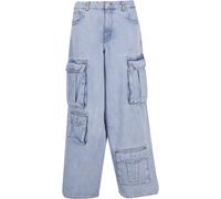 Bequeme Jeans 2Y STUDIOS "2Y Studios Duki Multi Pocket Cargo Jeans", Herren, Gr. 36, Normalgrößen, blau (lightblau), 100% Baumwolle, unifarben, Jeans (25596133-36) lightblau