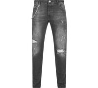 Bequeme Jeans 2Y STUDIOS "2Y Studios Herren 2Y Skinny Fit Jeans", Herren, Gr. 32, Normalgrößen, grau, 97% Baumwolle, 3% Elasthan, unifarben, Jeans (49211058-32) grau