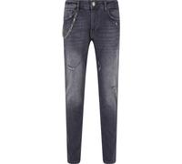 Bequeme Jeans 2Y STUDIOS "2Y Studios Herren 2Y Tapered Fit Jeans", Herren, Gr. 31, Normalgrößen, anthrazit, 97% Baumwolle, 3% Elasthan, unifarben, Jeans (53229641-31) anthrazit