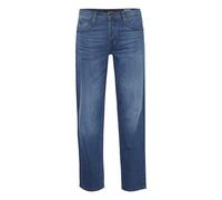 Relaxhose BLEND "BHRock", Herren, Gr. 29, Länge 34, middle blau, Jeans, 98% Baumwolle, 2% Elasthan, unifarben, regular fit normal, Hosen Relaxhose, Jeanshose mit normalem Bund und geradem Bein - Rock