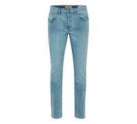 Relaxhose BLEND "BHTwister fit", Herren, Gr. 33, Länge 34, denim light blau, Jeans, 99% Baumwolle, 1% Elasthan, regular fit lang, Hosen, Klassische Regular-fit-Jeans mit Taschen und Waschung (86632055