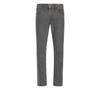 Relaxhose BLEND "BHTwister", Herren, Gr. 33, Länge 34, denim light grau, 80% Baumwolle, 19% Polyester, 1% Elasthan, meliert, Basic, regular fit normal, Hosen Relaxhose, Klassische Regular-fit-Jeans mi