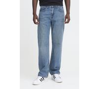 Bequeme Jeans BLEND "BHFLAKE RELX FIT JEANS", Herren, Gr. 31, Länge 32, denim middle blau, Denim/Jeans, 100% Baumwolle, unifarben, Basic, relaxed fit normal, Jeans, Lässige Loose Fit Jeans (43420922-3