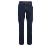 Bequeme Jeans BRÜHL "Genua III", Herren, Gr. 26, EURO-Größen, blau (dunkelblau), 78% Baumwolle, 21% Polyester, 1% Elasthan, unifarben, lang, Jeans Stretchjeans 5-Pocket-Jeans, in Stretch-Denim (198665