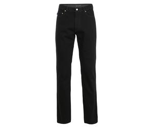 Bequeme Jeans BRÜHL "Genua III", Herren, Gr. 58, EURO-Größen, schwarz, 78% Baumwolle, 21% Polyester, 1% Elasthan, unifarben, lang, Jeans Stretchjeans 5-Pocket-Jeans, in Stretch-Denim (14373743-58) sch