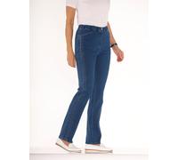 Bequeme Jeans CLASSIC BASICS, Damen, Gr. 48, Normalgrößen, blau (blau, stone, washed), 81% Baumwolle, 17% Polyester, 2% Elasthan, unifarben, lang, Jeans (14211164-48) blau, stone, washed