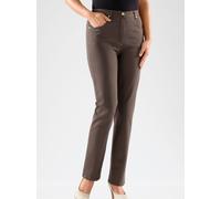 Bequeme Jeans CLASSIC, Damen, Gr. 44, Normalgrößen, braun (schokobraun), 98% Baumwolle, 2% Elasthan, unifarben, lang, Jeans (314958-44) schokobraun