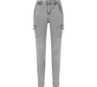 Bequeme Jeans CLOUD 5IVE "CLOUD 5IVE Damen", Damen, Gr. M, US-Größen, grau, 100% Baumwolle, unifarben, Jeans (44357756-M) grau
