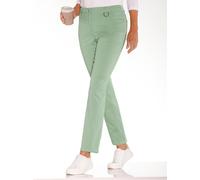 Bequeme Jeans COSMA, Damen, Gr. 25, Kurzgrößen, grün (eucalyptus), 98% Baumwolle, 2% Elasthan, unifarben, lang, Jeans (21204169-25) eucalyptus