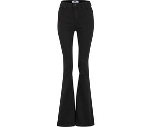 Bequeme Jeans DEF "DEF DEF Flared Bootcut Jeans", Damen, Gr. S, US-Größen, schwarz, 98% Baumwolle, 2% Elasthan, unifarben, Jeans (13844029-S) schwarz