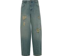 Bequeme Jeans DEF "DEF DEF Loose Fit Jeans", Herren, Gr. 33, Normalgrößen, vintage blau destroyed, 100% Baumwolle, unifarben, Jeans (16711127-33) vintage blau destroyed